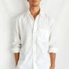 Slim Fit Linen Shirt White XL