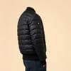 Quilted Bomber Jacket Black M