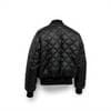 Quilted Bomber Jacket Black L