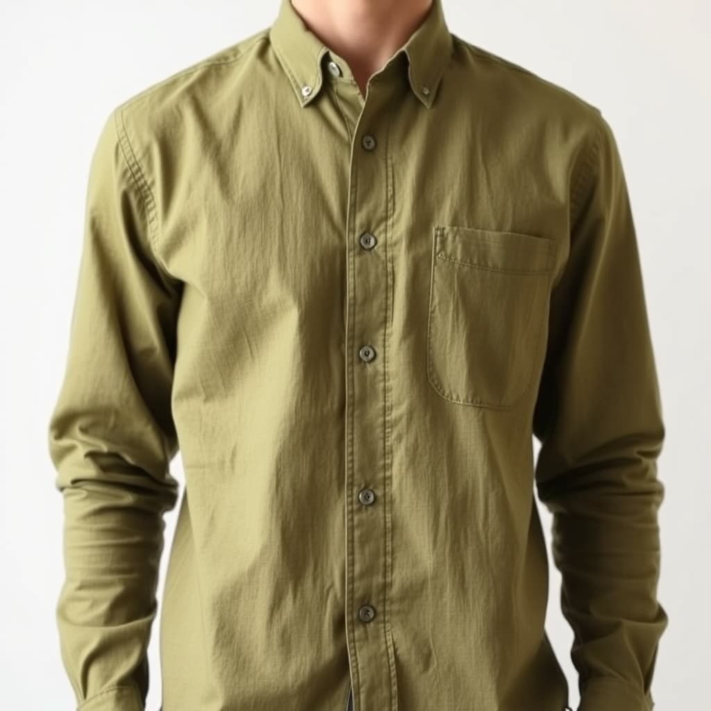 Slim Fit Linen Shirt White S — alternate view